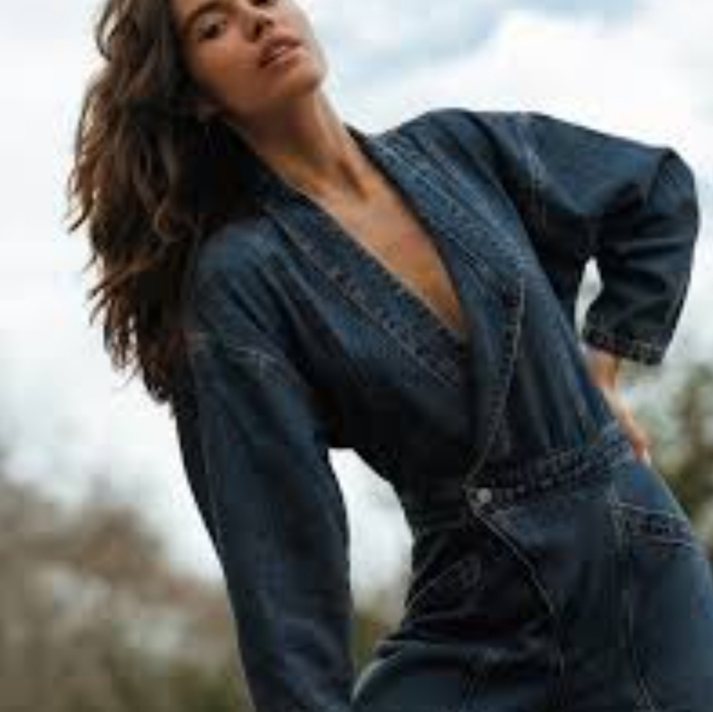 ETICA | Liv Asymmetrical Denim Jumpsuit